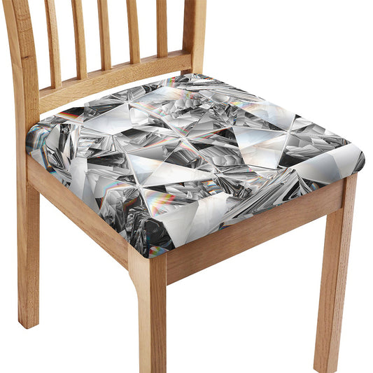 Diamond Artwork Print Chair Cushion Cover