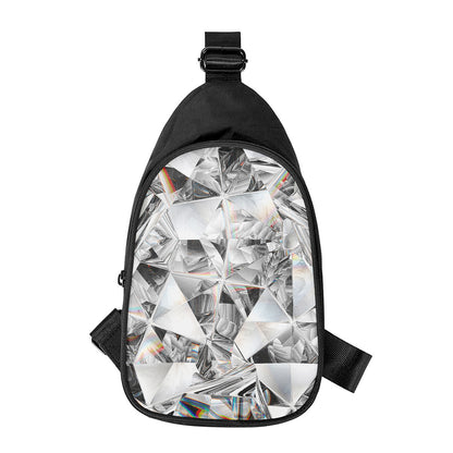 Diamond Artwork Print Chest Bag