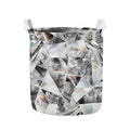 Diamond Artwork Print Collapsible Laundry Basket