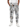 Diamond Artwork Print Cotton Sweatpants