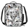 Diamond Artwork Print Crossbody Lunch Bag