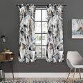 Diamond Artwork Print Grommet Curtain Panels