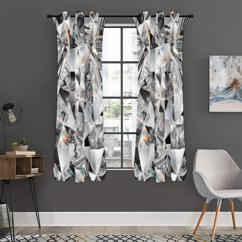 Diamond Artwork Print Curtain