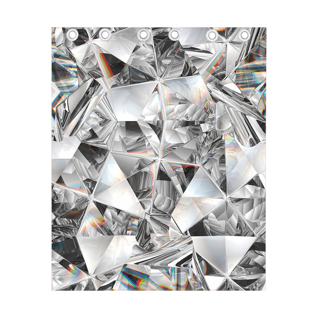 Diamond Artwork Print Curtain