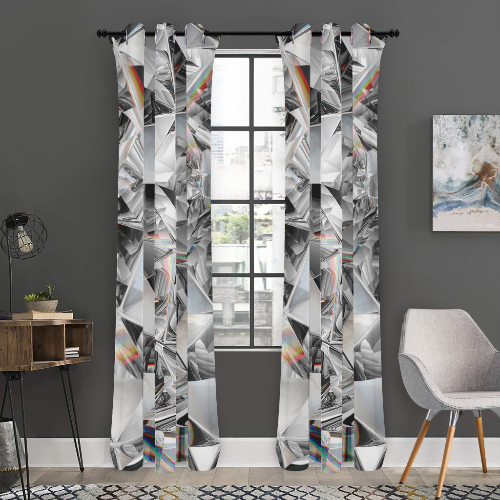 Diamond Artwork Print Curtain