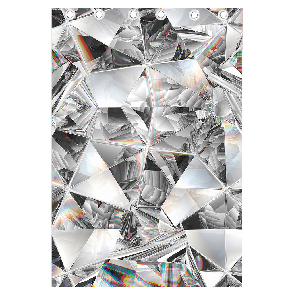 Diamond Artwork Print Curtain