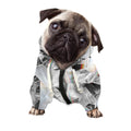 Diamond Artwork Print Dog Zip Up Hoodie