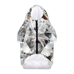 Diamond Artwork Print Dog Zip Up Hoodie