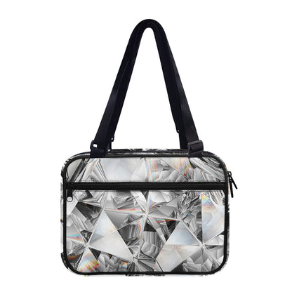 Diamond Artwork Print Double Strap Bible Bag