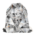 Diamond Artwork Print Drawstring Bag