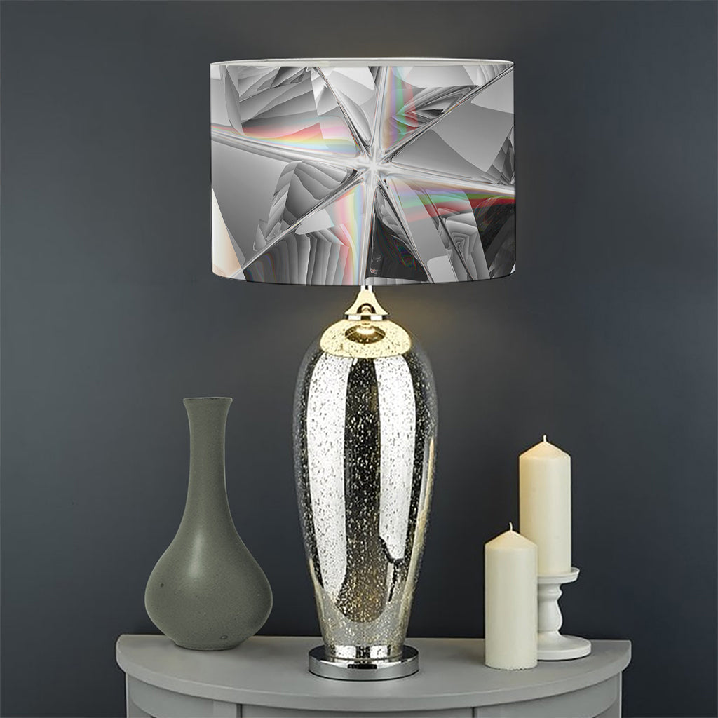 Diamond Artwork Print Drum Lamp Shade