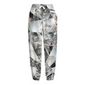 Diamond Artwork Print Fleece Lined Knit Pants