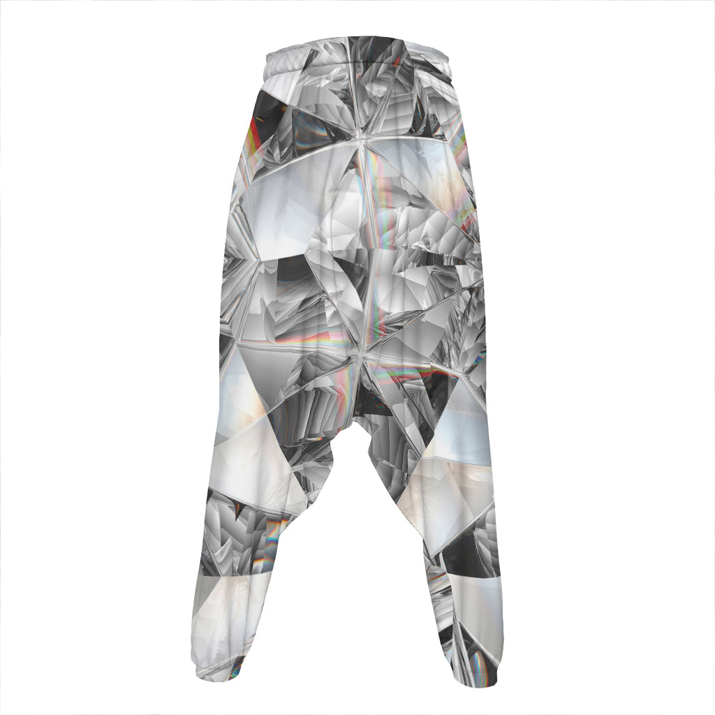 Diamond Artwork Print Hammer Pants