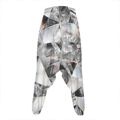 Diamond Artwork Print Hammer Pants