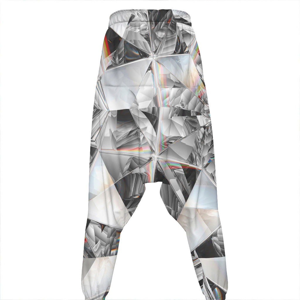 Diamond Artwork Print Hammer Pants