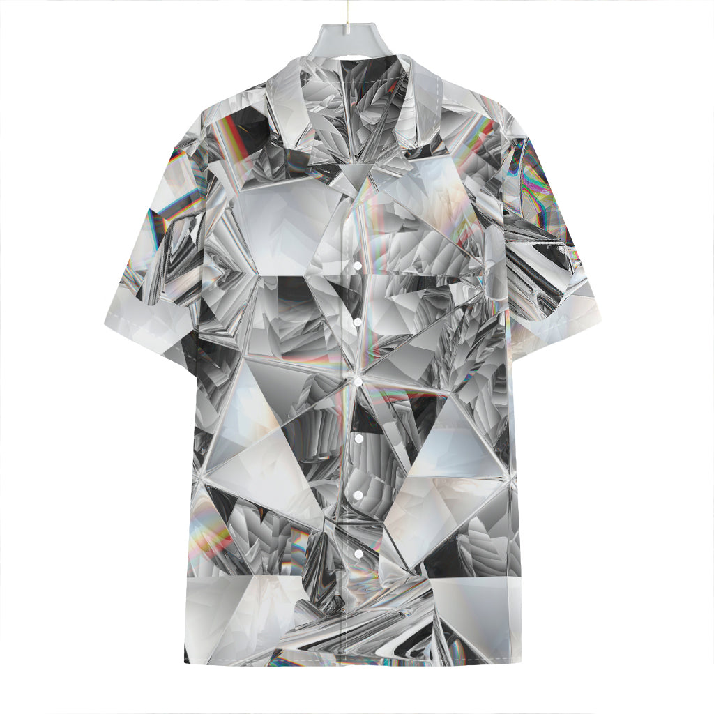 Diamond Artwork Print Hawaiian Shirt