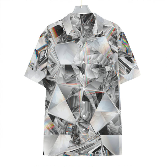 Diamond Artwork Print Hawaiian Shirt