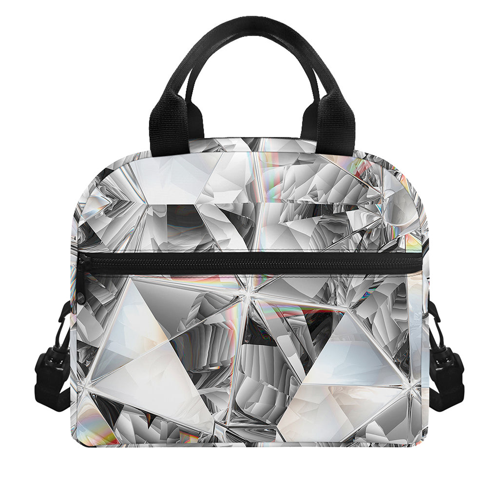 Diamond Artwork Print Insulated Lunch Bag