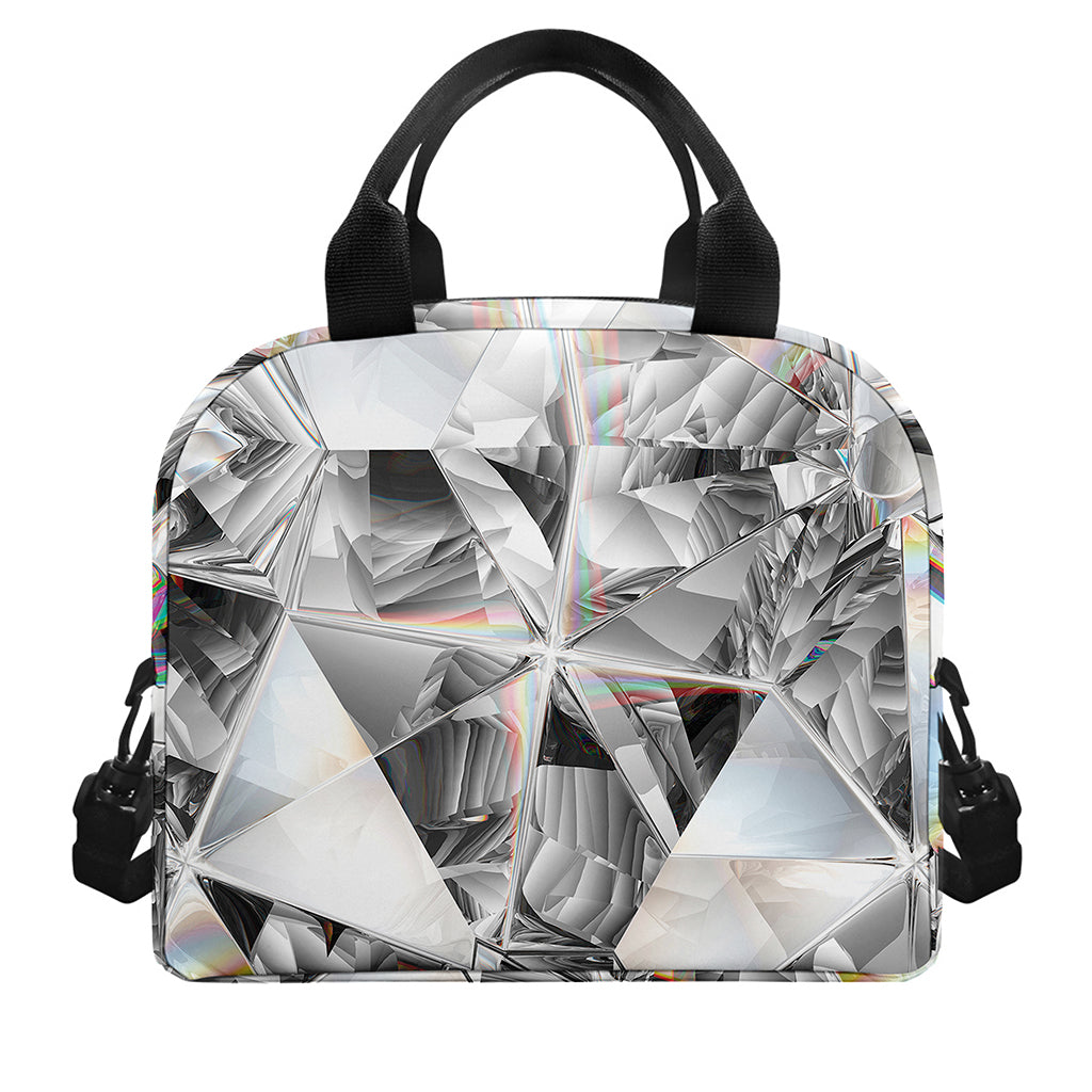 Diamond Artwork Print Insulated Lunch Bag