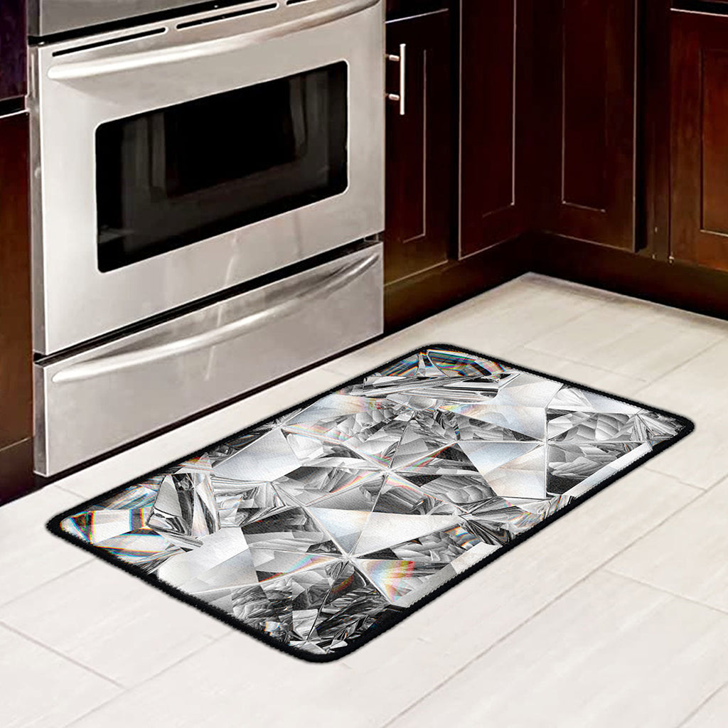 Diamond Artwork Print Kitchen Mat