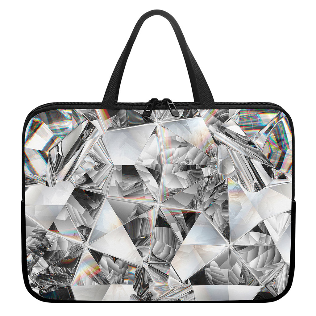 Diamond Artwork Print Laptop Sleeve With Handle