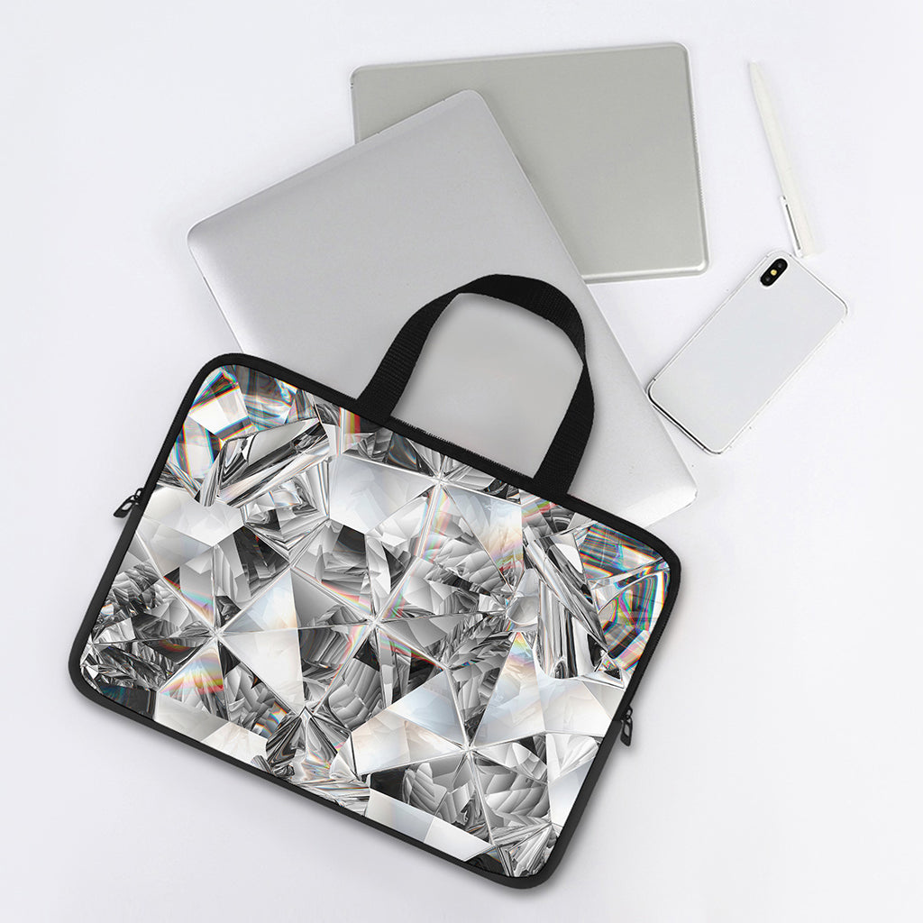 Diamond Artwork Print Laptop Sleeve With Handle