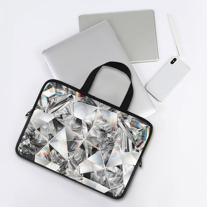 Diamond Artwork Print Laptop Sleeve With Handle