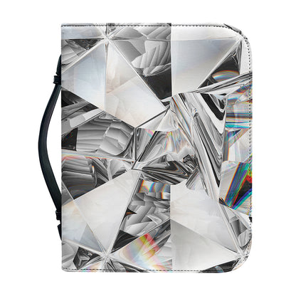 Diamond Artwork Print Leather Bible Cover