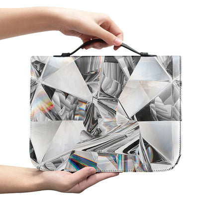 Diamond Artwork Print Leather Bible Cover