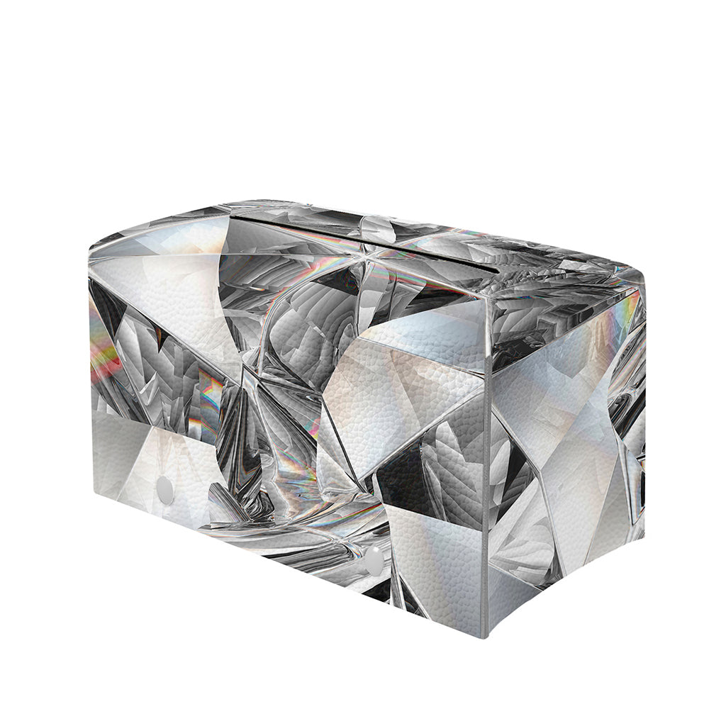 Diamond Artwork Print Leather Tissue Box Cover