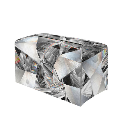 Diamond Artwork Print Leather Tissue Box Cover
