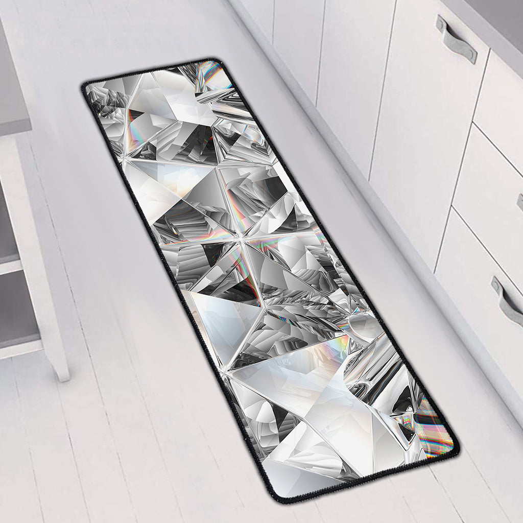 Diamond Artwork Print Long Kitchen Mat