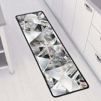 Diamond Artwork Print Long Kitchen Mat