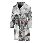 Diamond Artwork Print Men's Bathrobe