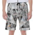 Diamond Artwork Print Men's Beach Shorts