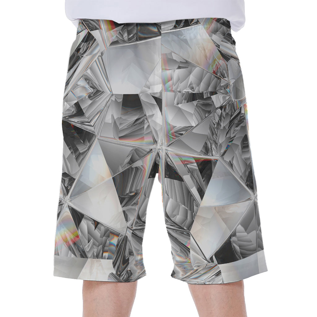 Diamond Artwork Print Men's Beach Shorts