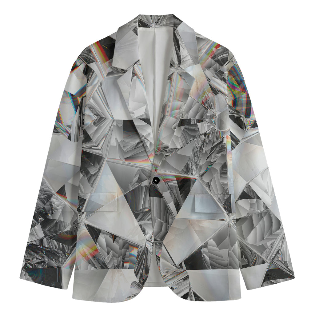 Diamond Artwork Print Men's Blazer