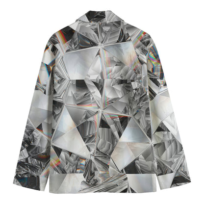 Diamond Artwork Print Men's Blazer