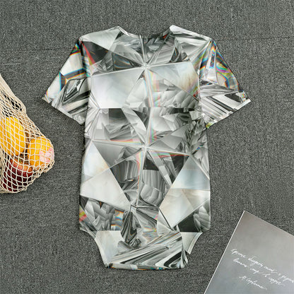 Diamond Artwork Print Men's Bodysuit