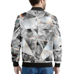 Diamond Artwork Print Men's Bomber Jacket