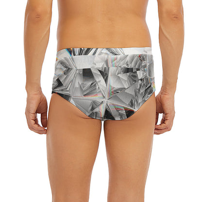 Diamond Artwork Print Men's Briefs