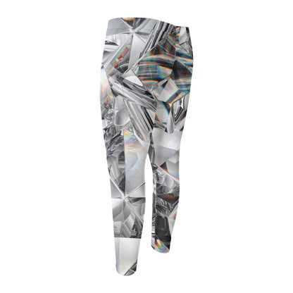 Diamond Artwork Print Men's Compression Pants