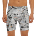 Diamond Artwork Print Men's Long Boxer Briefs