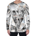 Diamond Artwork Print Men's Long Sleeve T-Shirt