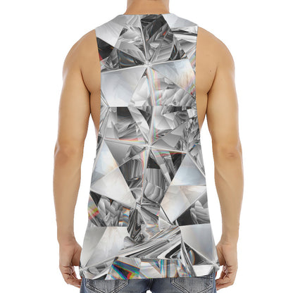 Diamond Artwork Print Men's Muscle Tank Top