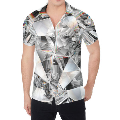 Diamond Artwork Print Men's Shirt