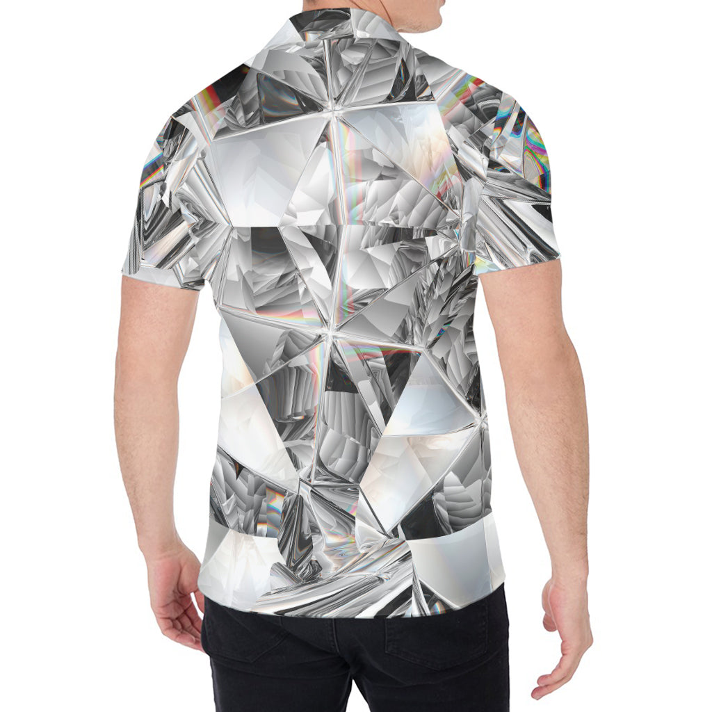 Diamond Artwork Print Men's Shirt