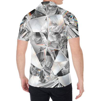 Diamond Artwork Print Men's Shirt