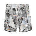Diamond Artwork Print Men's Athletic Shorts