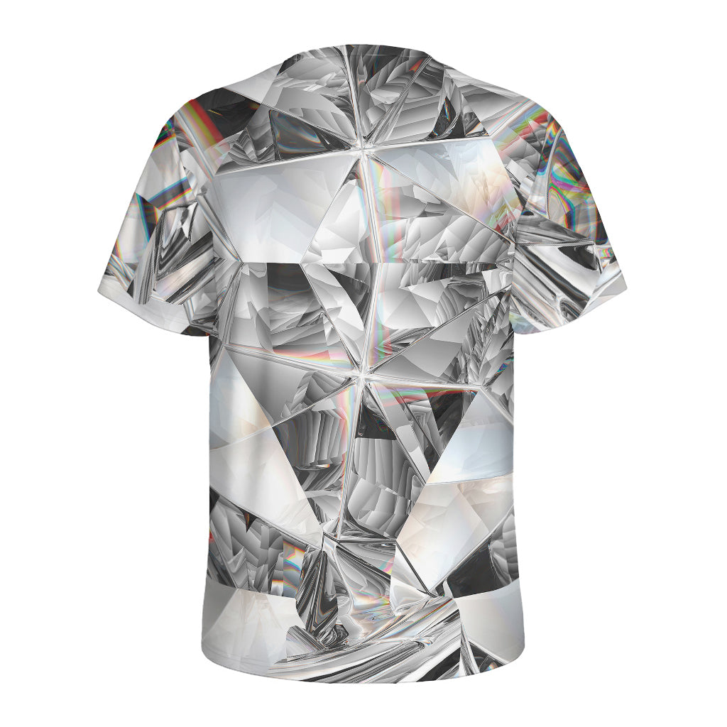 Diamond Artwork Print Men's Sports T-Shirt